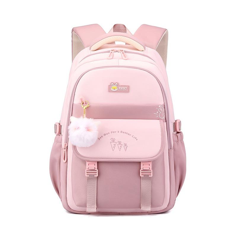 New Cute Elementary School Bags Junior High School Girl Student Backpack Outdoor Simple Fashion Contrasting Color Children Book Bag with Plush Pendant розовый
New Cute Elementary School Bags Junior High School Girl Student Backpack Outdoor Simple Fashion Contrasting Color Children Book Bag with Plush Pendant розовый