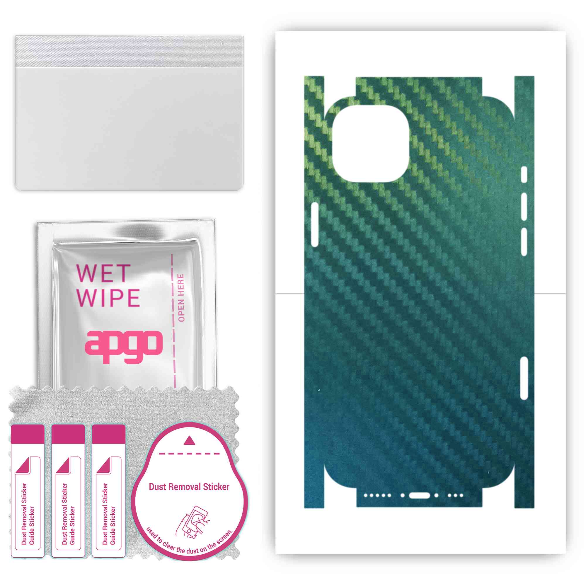 Apgo Protective Skin Sticker for the back+sides compatible with Apple iPhone 14, Full Wrap Film, Foil, Vinyl - Pattern Carbon Chameleon CAKA1
Apgo Protective Skin Sticker for the back+sides compatible with Apple iPhone 14, Full Wrap Film, Foil, Vinyl - Pattern Carbon Chameleon CAKA1