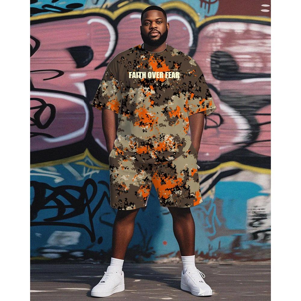 XXS-6XL Plus Size Men s Fashion Streetwear 2 Piece Outfit Camo Hip-Hop Graphic Print Short Sleeve T-Shirt and Shorts Set XXS
XXS-6XL Plus Size Men s Fashion Streetwear 2 Piece Outfit Camo Hip-Hop Graphic Print Short Sleeve T-Shirt and Shorts Set XXS