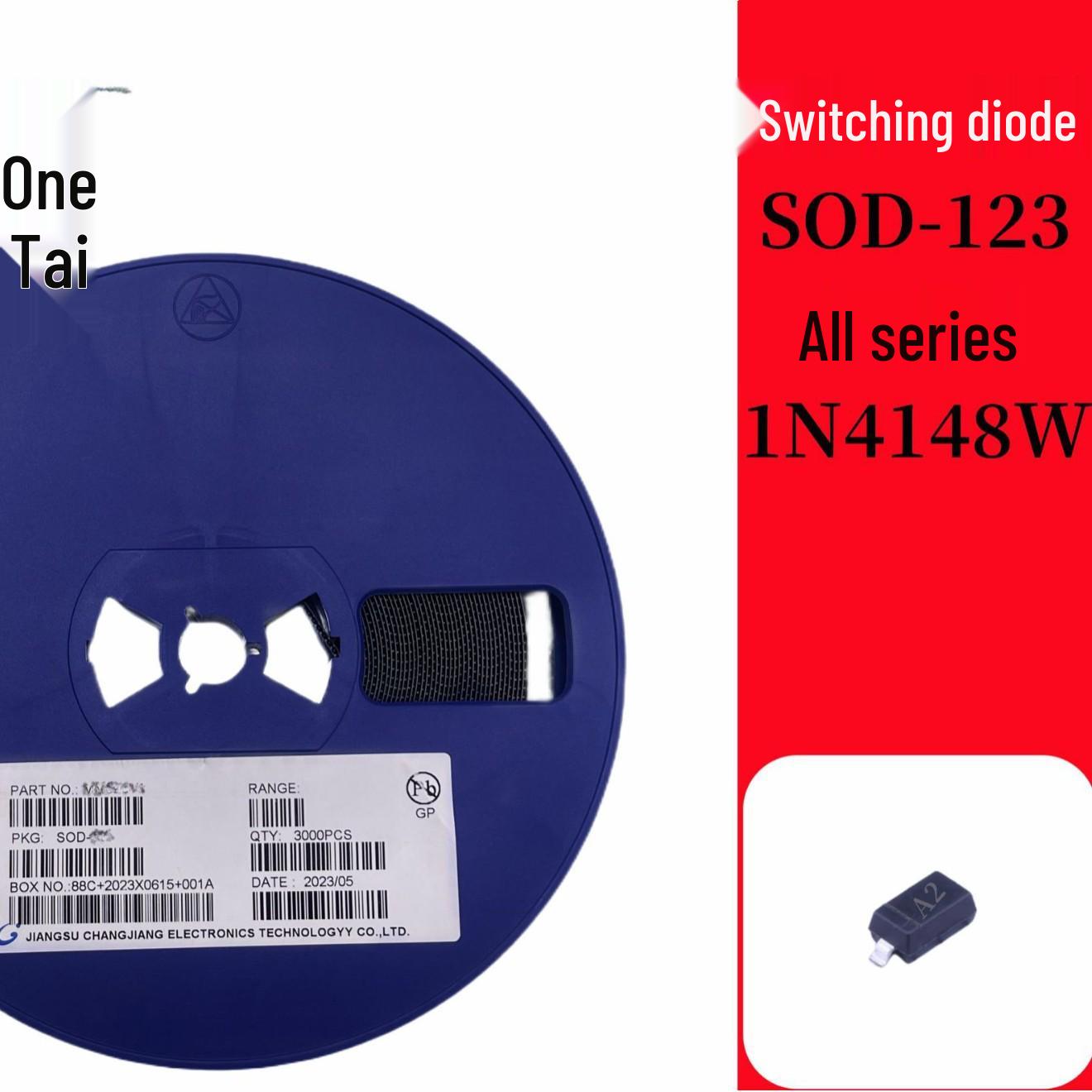 SMD перемикальний діод 1N4148W, T4 SOD-123 1206 Корпус
SMD перемикальний діод 1N4148W, T4 SOD-123 1206 Корпус
