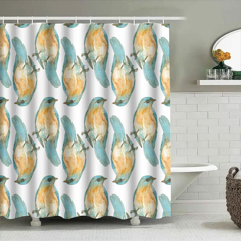 Bright Blue Bird Printed Shower Curtain Waterproof Bath Room Decoration Home Decor Bathroom Liner Window Covering Size180X240Cm W60H190(CM)-1 Pcs
Bright Blue Bird Printed Shower Curtain Waterproof Bath Room Decoration Home Decor Bathroom Liner Window Covering Size180X240Cm W60H190(CM)-1 Pcs