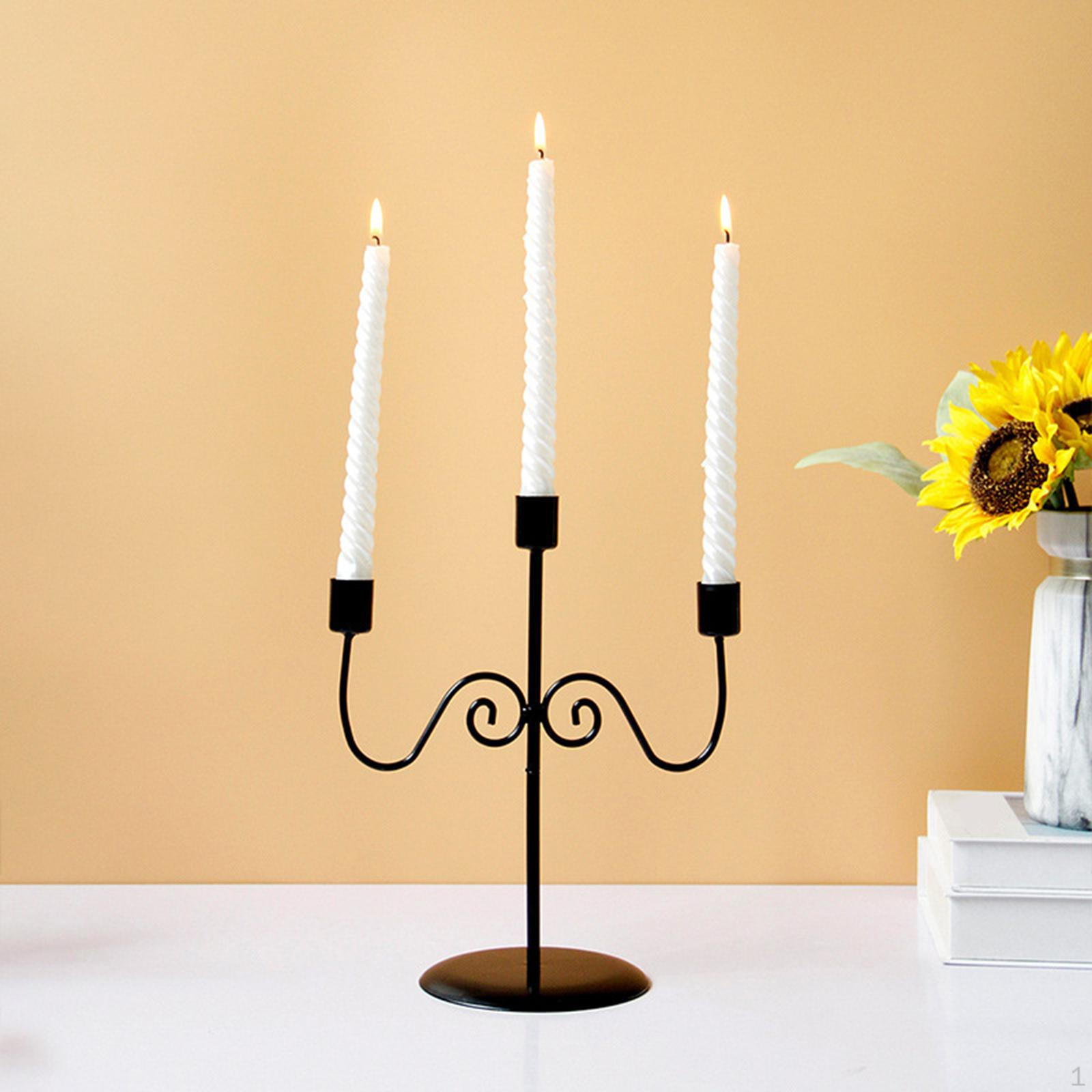 Taper Candle Holder 3 Arms Candelabra Candlestick European Romantic Stand Candleholder
Taper Candle Holder 3 Arms Candelabra Candlestick European Romantic Stand Candleholder