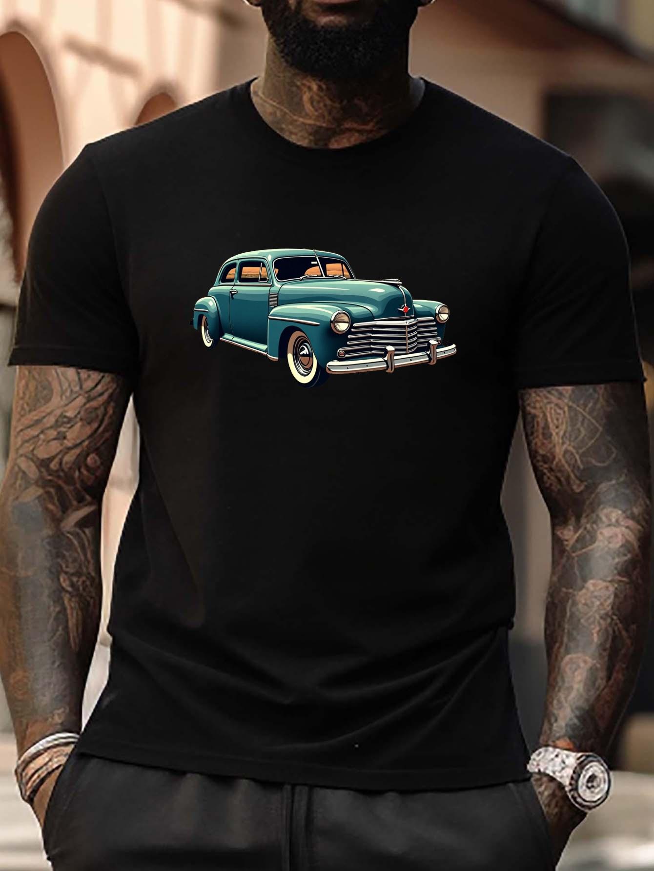 Plus Size Route 66 American Legend Car Graphic T-shirt - Vintage Turquoise & White Print L
Plus Size Route 66 American Legend Car Graphic T-shirt - Vintage Turquoise & White Print L