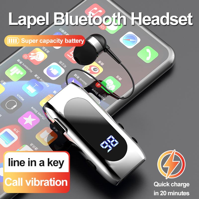 # K55 Lavalier Business Bluetooth 5.2 Навушники для розмови/музики 20 годин, світлодіодний цифровий дисплей, бездротові навушники з шумозаглушенням чорний
# K55 Lavalier Business Bluetooth 5.2 Навушники для розмови/музики 20 годин, світлодіодний цифровий дисплей, бездротові навушники з шумозаглушенням чорний