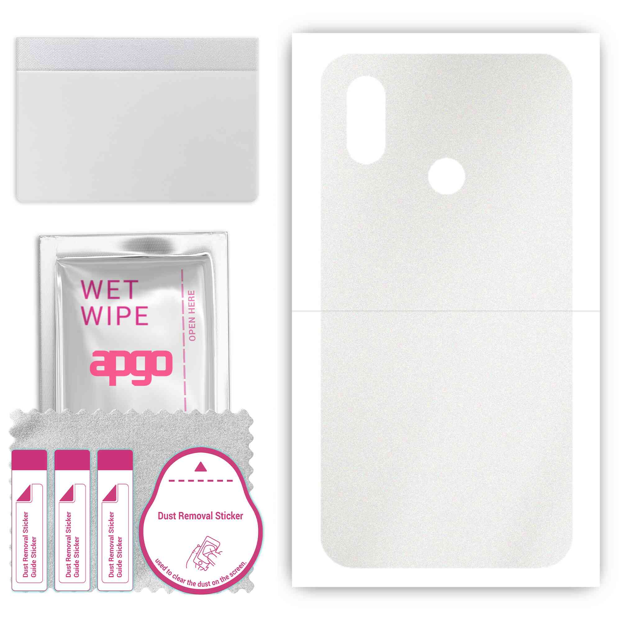 apgo Protective Skin Sticker for the back compatible with Xiaomi Mi 8, Wrap Film, Foil, Vinyl - Pattern Matte Transparent
apgo Protective Skin Sticker for the back compatible with Xiaomi Mi 8, Wrap Film, Foil, Vinyl - Pattern Matte Transparent