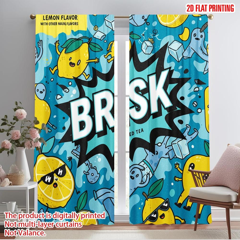 2pcs 2D flat printing Window Curtains Brisk Lemon Iced Tea Fabric Without Electricity Festive Wall Decor for Classroom Office 52.50×116.00 CM 2pcs
2pcs 2D flat printing Window Curtains Brisk Lemon Iced Tea Fabric Without Electricity Festive Wall Decor for Classroom Office 52.50×116.00 CM 2pcs
