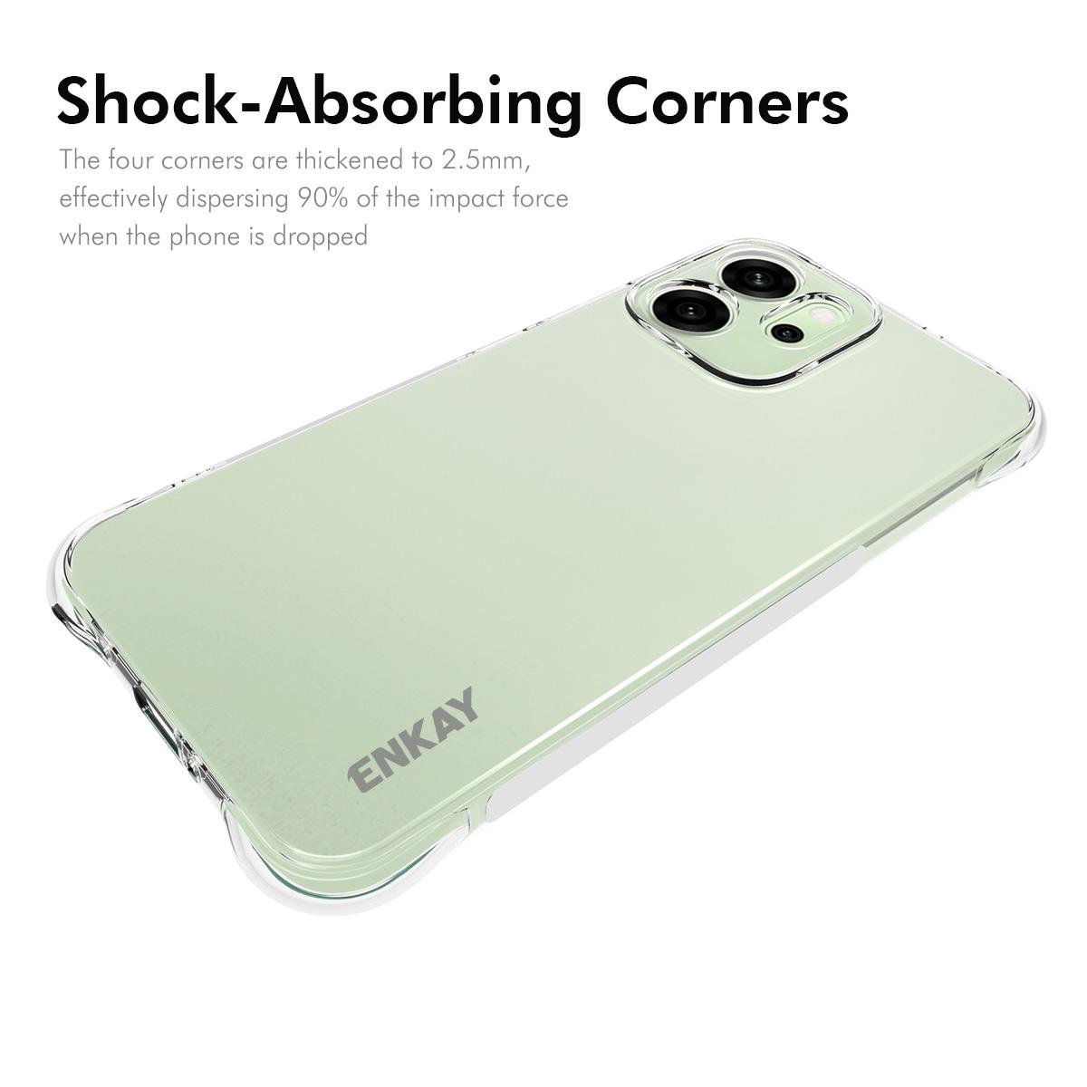For Oppo Reno14 5G (Global) Clear Phone Case ENKAY HAT PRINCE Shockproof Anti-slip TPU Cover Transparent
For Oppo Reno14 5G (Global) Clear Phone Case ENKAY HAT PRINCE Shockproof Anti-slip TPU Cover Transparent