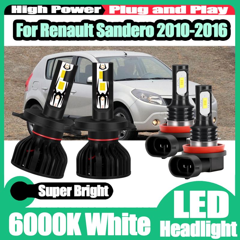 6000K White Super Bright High Low Beam LED Headlight High Power LED Foglights CSP Plug and Play For Renault Sandero 2010-2016 High Low Beam (2PCS)
6000K White Super Bright High Low Beam LED Headlight High Power LED Foglights CSP Plug and Play For Renault Sandero 2010-2016 High Low Beam (2PCS)