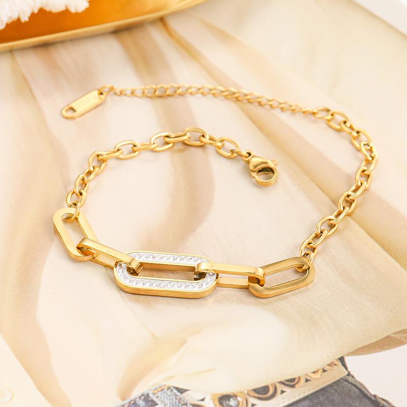 Korean Geometric Diamond Stainless Steel Anklet - Trendy O-Shaped Titanium Fashion Jewelry
Korean Geometric Diamond Stainless Steel Anklet - Trendy O-Shaped Titanium Fashion Jewelry