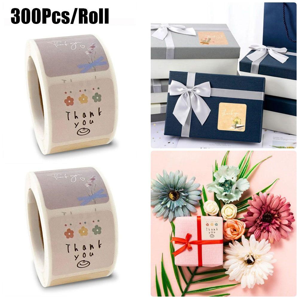 300Pcs/Roll Floral Thank You Sticker Cute Seal Sticker Durable Baking Envelope Label Gifts Decor
300Pcs/Roll Floral Thank You Sticker Cute Seal Sticker Durable Baking Envelope Label Gifts Decor