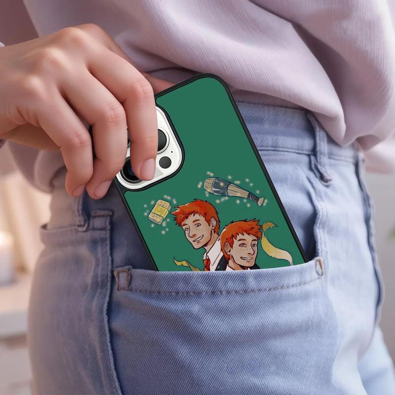 Fred and George Weasley Funny soft Phone Case For iPhone 17 Air 15 16e 14 13 Pro Max Coque 12 11 Pro Max PLUS cover iPhone 14
Fred and George Weasley Funny soft Phone Case For iPhone 17 Air 15 16e 14 13 Pro Max Coque 12 11 Pro Max PLUS cover iPhone 14