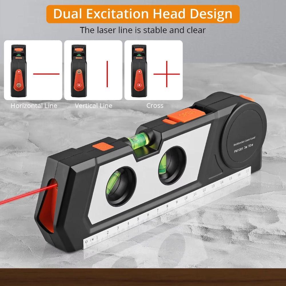 4 in 1 Laser Level Meter Infrared Laser Level Measuring Tool Engineering Measurement PM1001
4 in 1 Laser Level Meter Infrared Laser Level Measuring Tool Engineering Measurement PM1001