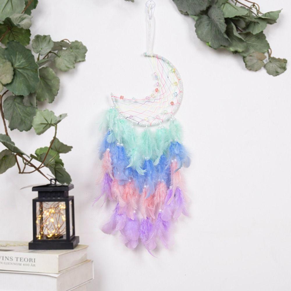 Creative Moon Dream Catcher Net Handmade Wall Hanging Pendant Wall Art Moon Dreamcatcher Children
Creative Moon Dream Catcher Net Handmade Wall Hanging Pendant Wall Art Moon Dreamcatcher Children