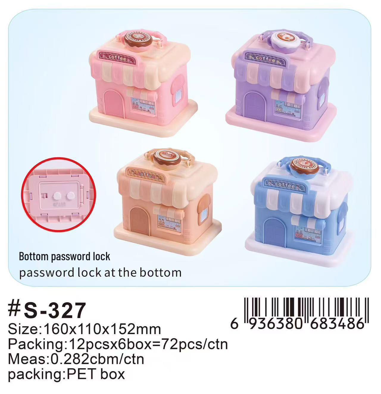 Cute Cartoon Coffee Shop Piggy Bank: Large Capacity Educational Toy Coin Box
Cute Cartoon Coffee Shop Piggy Bank: Large Capacity Educational Toy Coin Box