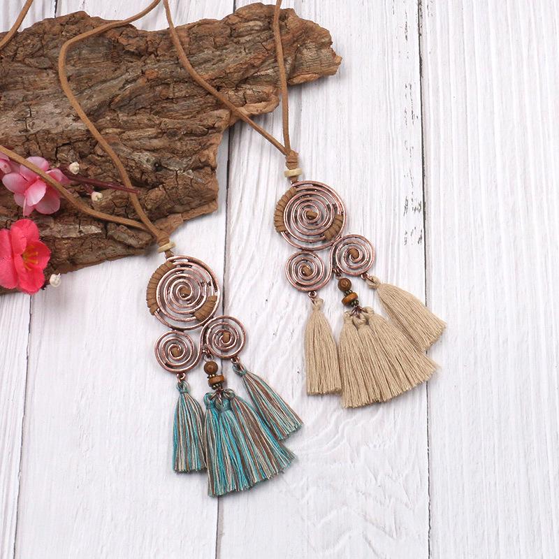 Ювелирные изделия Женщины Свитер Boho Спираль Длинное ожерелье Цепочка Кисточка Кулон Богемия
Ювелирные изделия Женщины Свитер Boho Спираль Длинное ожерелье Цепочка Кисточка Кулон Богемия