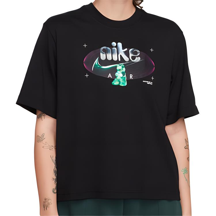 Nike Удобная дышащая хлопковая футболка с круглым вырезом и коротким рукавом, женские топы, черный цвет DX7927-010 L
Nike Удобная дышащая хлопковая футболка с круглым вырезом и коротким рукавом, женские топы, черный цвет DX7927-010 L