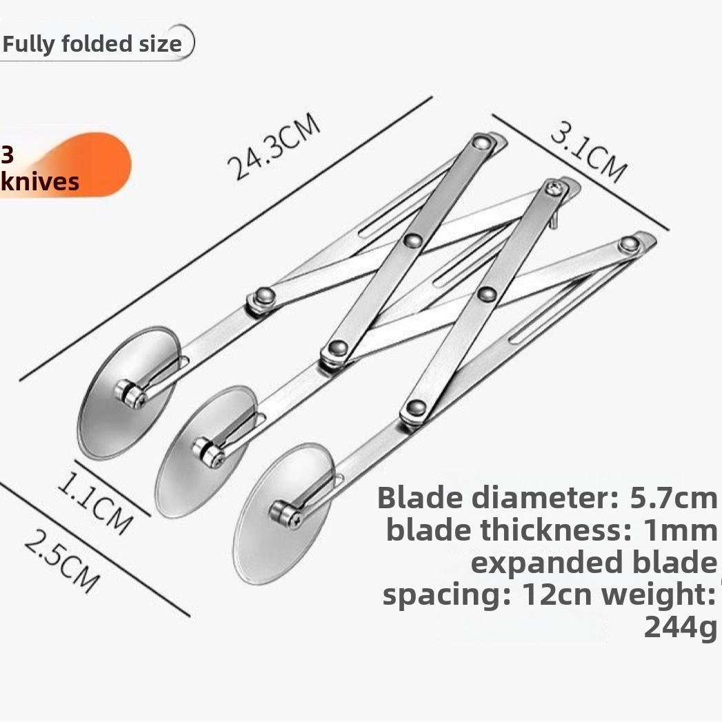Многоколесный резак из нержавеющей стали для выпечки пиццы и выпечки 3 rounds
Многоколесный резак из нержавеющей стали для выпечки пиццы и выпечки 3 rounds