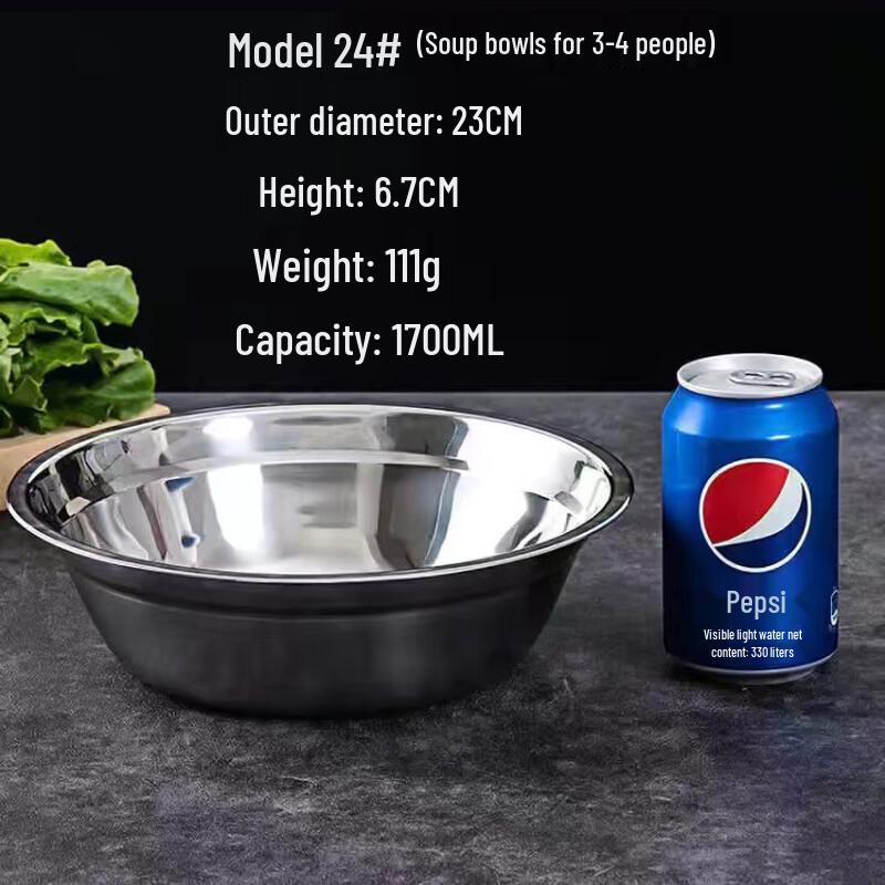 Household Stainless Steel Soup & Noodle Bowl
Household Stainless Steel Soup & Noodle Bowl