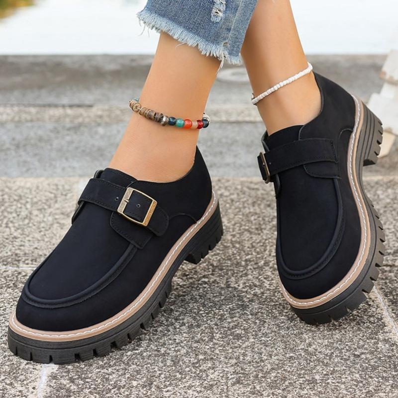Women s Loafers Spring Autumn New Round Head Women s Leather Shoes Coarse Heel Metal Square Buckle Comfortable Women Shoes 43
Women s Loafers Spring Autumn New Round Head Women s Leather Shoes Coarse Heel Metal Square Buckle Comfortable Women Shoes 43
