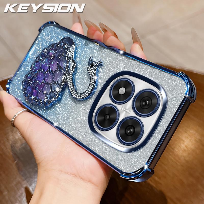 KEYSION Протиударний чохол з покриттям для телефону Redmi Note 14 Pro+ 5G 14 Pro 4G, блискучий чохол-підставка з лебедем для Xiaomi POCO X7 for Redmi Note 14 Pro 5G синій
KEYSION Протиударний чохол з покриттям для телефону Redmi Note 14 Pro+ 5G 14 Pro 4G, блискучий чохол-підставка з лебедем для Xiaomi POCO X7 for Redmi Note 14 Pro 5G синій