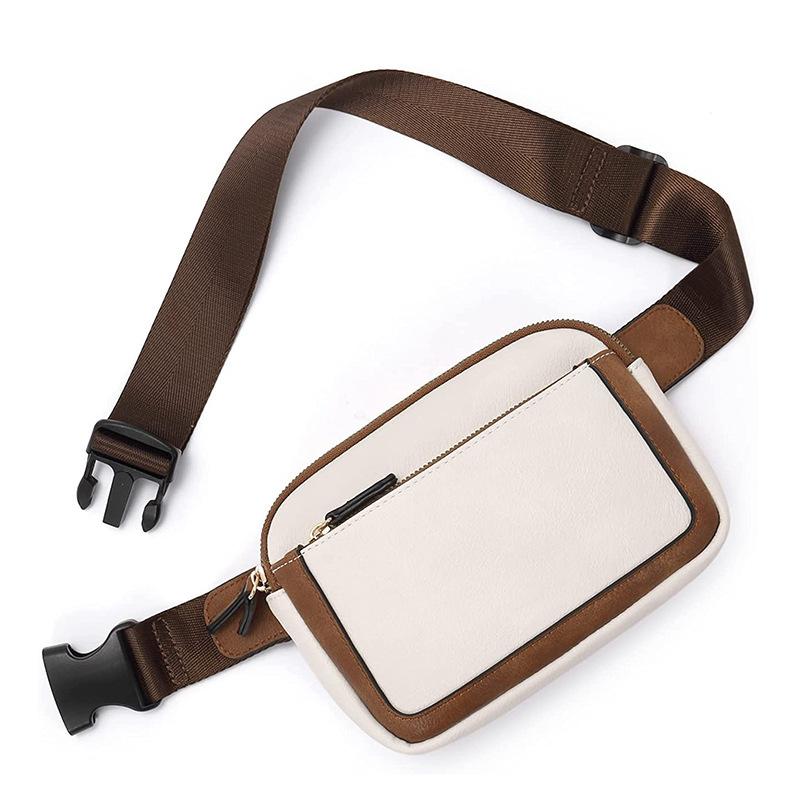 White-brown PU leather waterproof storage waist bag, fashiable for hiking and sports, women s cross-body bag, e piece set білий
White-brown PU leather waterproof storage waist bag, fashiable for hiking and sports, women s cross-body bag, e piece set білий