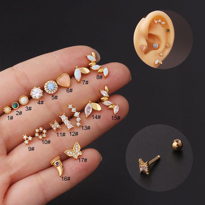 Серьги-пусеты из титана 16G с опалом и цирконом, корейская модная бижутерия 6# серебряный
Серьги-пусеты из титана 16G с опалом и цирконом, корейская модная бижутерия 6# серебряный