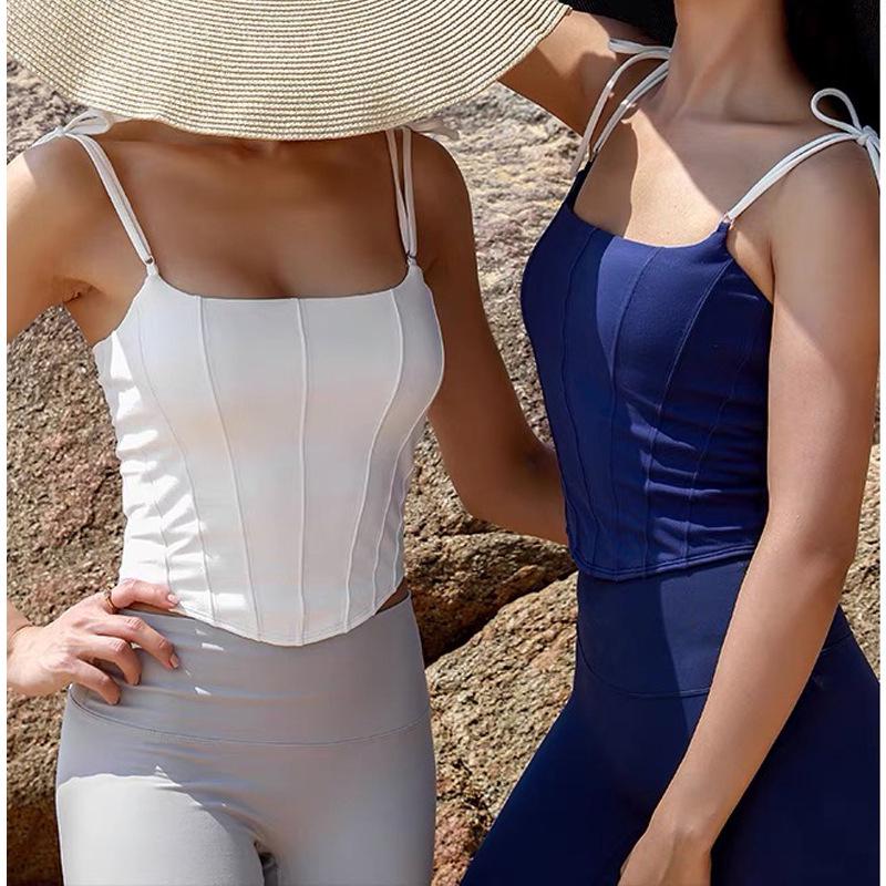 Women s Tie-Up Ruched Yoga Tank Top - Skin-Friendly Nude Feel, Double Brushed for Fitness, Running, Dance. Large
Women s Tie-Up Ruched Yoga Tank Top - Skin-Friendly Nude Feel, Double Brushed for Fitness, Running, Dance. Large