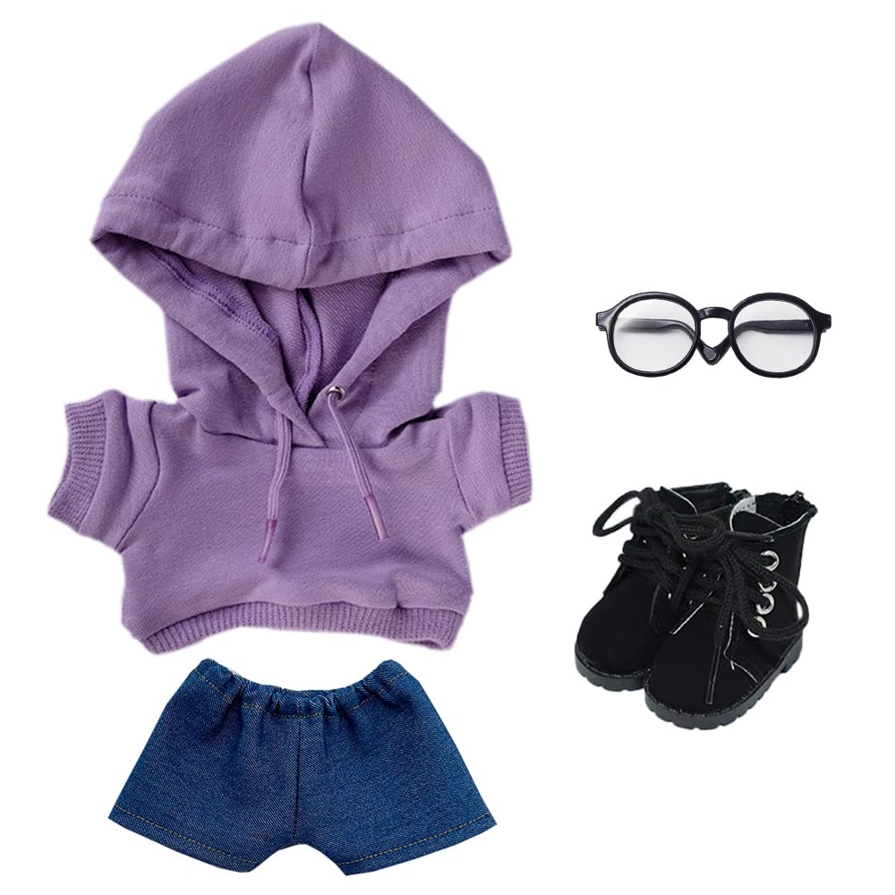 niannyyhouse 10cm 15cm 20cm Plush Clothes Loose Fit Hoodie Jeans Glasses Shoes Dress Up Cotton Doll Accessories (A11, 20cm)
niannyyhouse 10cm 15cm 20cm Plush Clothes Loose Fit Hoodie Jeans Glasses Shoes Dress Up Cotton Doll Accessories (A11, 20cm)