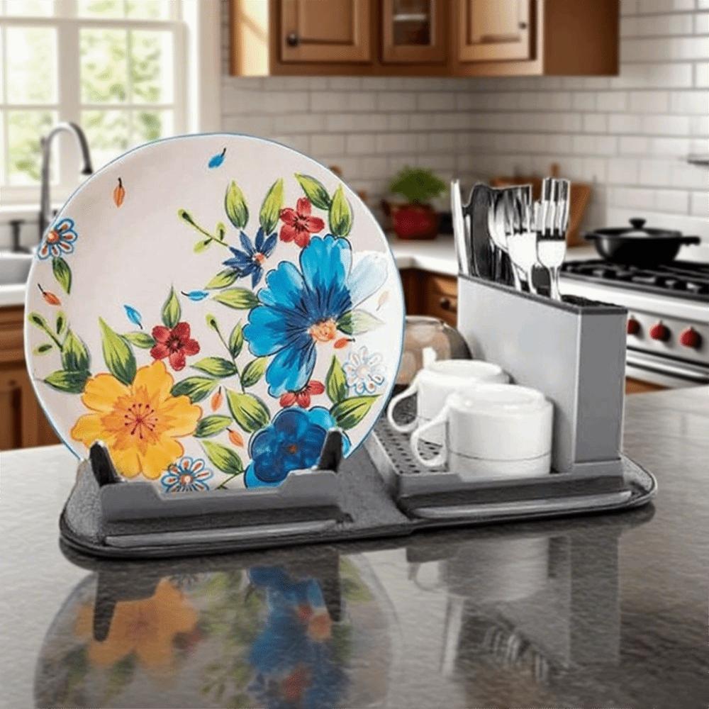 Folding Dish Drying Rack Non-slip Absorbent Pad Universal Tableware Drainer Mat Countertop серый
Folding Dish Drying Rack Non-slip Absorbent Pad Universal Tableware Drainer Mat Countertop серый