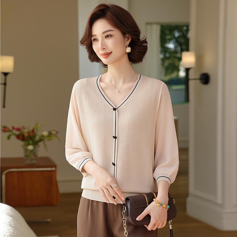 Mom s Spring Mesh Sleeve Top for Elderly Women, Summer Patchwork 3/4 Sleeve Tee 3XL (140-160 lbs)
Mom s Spring Mesh Sleeve Top for Elderly Women, Summer Patchwork 3/4 Sleeve Tee 3XL (140-160 lbs)