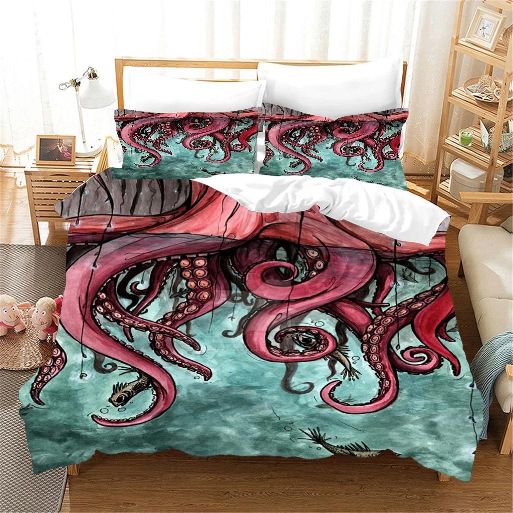 New High Definition Octopus Image Extra Large Duvet Cover Three Piece Bed Set One Duvet Cover Two Pillow Covers Flat Sheet&US King 264x228cm
New High Definition Octopus Image Extra Large Duvet Cover Three Piece Bed Set One Duvet Cover Two Pillow Covers Flat Sheet&US King 264x228cm