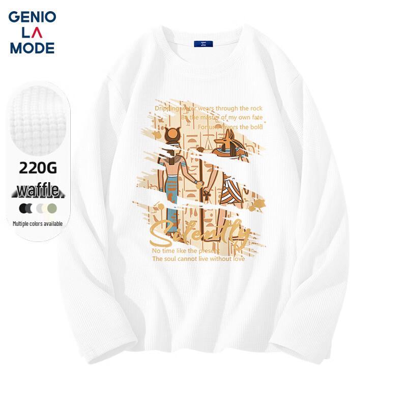 GENIOLAMODE Men s Heavy Waffle Knit Graphic Long-Sleeve T-Shirt M
GENIOLAMODE Men s Heavy Waffle Knit Graphic Long-Sleeve T-Shirt M