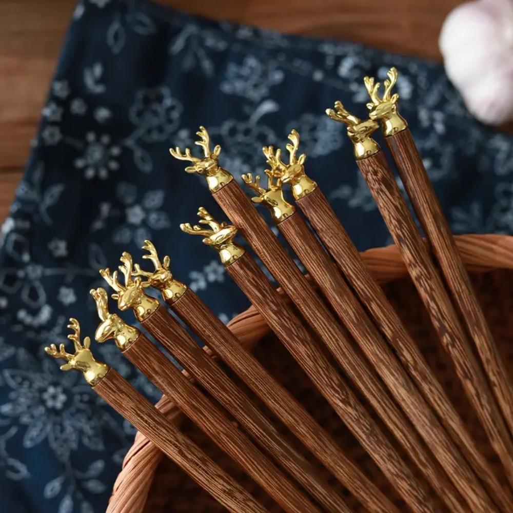 1 pair Non-slip Sushi Chopsticks Wenge Japanese Chopsticks Tableware Deer Head Wood Chopsticks Gift 1 pair
1 pair Non-slip Sushi Chopsticks Wenge Japanese Chopsticks Tableware Deer Head Wood Chopsticks Gift 1 pair