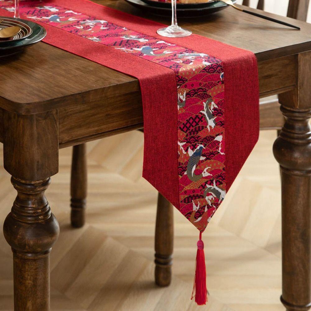 Cotton Linen TableCloth Vintage Table Cover Red Chinese Style Table Runner Wedding Party 120*32CM
Cotton Linen TableCloth Vintage Table Cover Red Chinese Style Table Runner Wedding Party 120*32CM