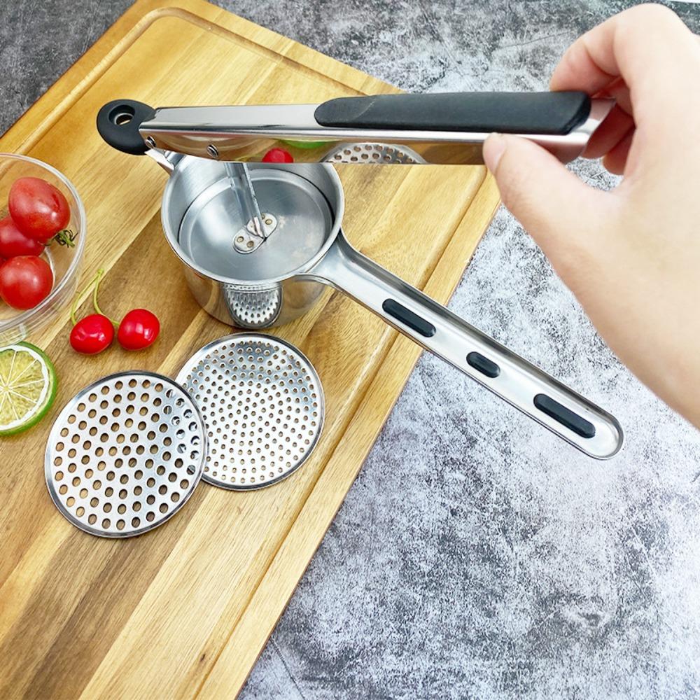 Hand Press Juice Squeezer Stainless Steel Potato Ricer Maker Potato Masher Restaurants сірий
Hand Press Juice Squeezer Stainless Steel Potato Ricer Maker Potato Masher Restaurants сірий