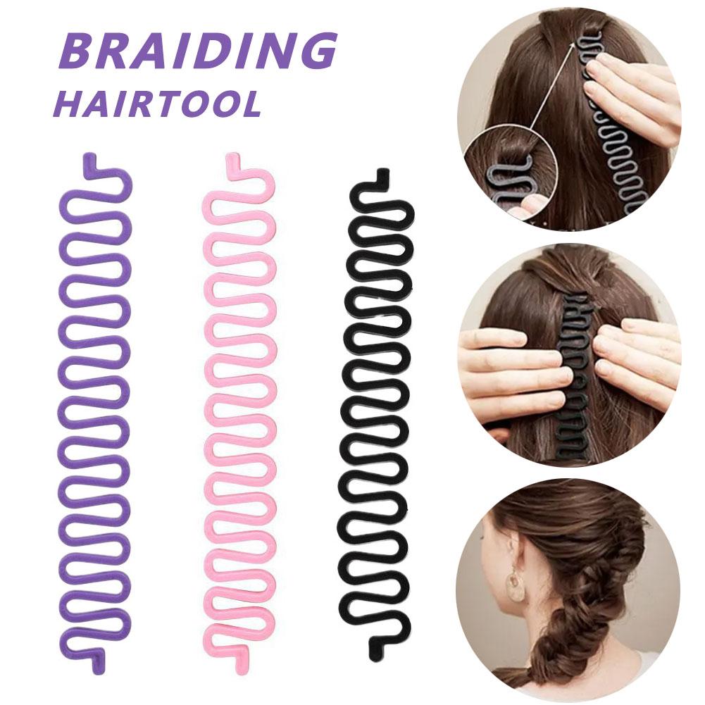 3 цвета Fishbone Wave Braider Инструменты для плетения косичек Twist Hair Styling Bun Hairstyles Braids Hair Aid R2N1 Black-1pcs
3 цвета Fishbone Wave Braider Инструменты для плетения косичек Twist Hair Styling Bun Hairstyles Braids Hair Aid R2N1 Black-1pcs