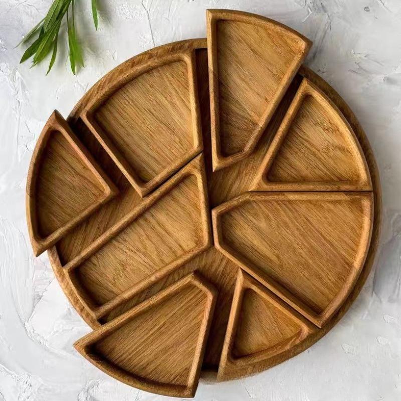 Divided Wood Serving Tray Creative Serving Plat for Dry Fruits & Nuts,Coffee Table or Ottoman Tray with Handles for Living Room
Divided Wood Serving Tray Creative Serving Plat for Dry Fruits & Nuts,Coffee Table or Ottoman Tray with Handles for Living Room