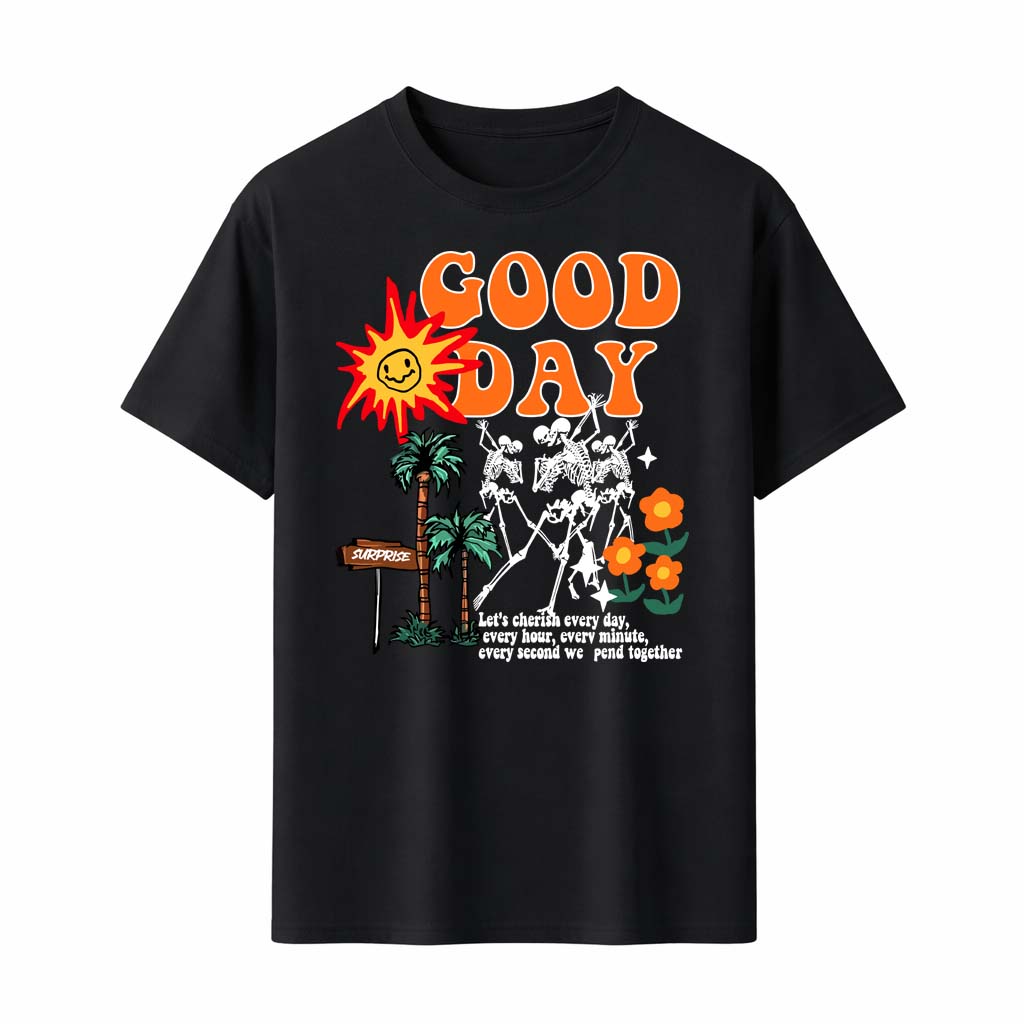 Good Day Skeleton Dance T-Shirt Men Women Retro Vintage Print Summer Beach Palm Tree Black Tee Top Fashion Casual - Men s Sum... S разноцветный
Good Day Skeleton Dance T-Shirt Men Women Retro Vintage Print Summer Beach Palm Tree Black Tee Top Fashion Casual - Men s Sum... S разноцветный