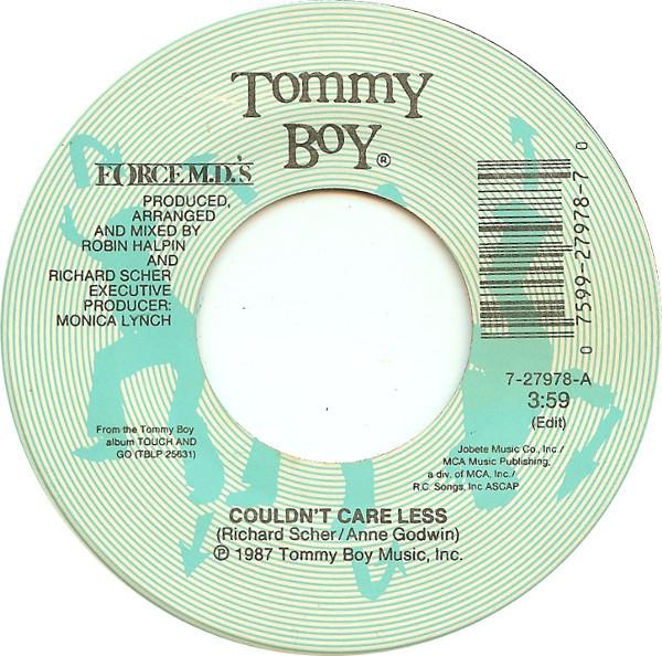 7inch Record FORCE MDS Couldnt Care Less 727978 Tommy Boy 1988 US SoulFunk Used
7inch Record FORCE MDS Couldnt Care Less 727978 Tommy Boy 1988 US SoulFunk Used