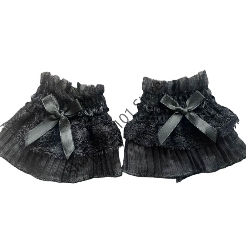 Women Short Arm Sleeves Lace Wrist Cuffs Bracelets Bowknot False Sleeves Black White Gloves Gothic Fingerless Gloves чорний
Women Short Arm Sleeves Lace Wrist Cuffs Bracelets Bowknot False Sleeves Black White Gloves Gothic Fingerless Gloves чорний