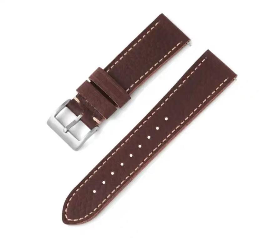 The First Layer Of Leather Outdoor Handmade 20Mm22Mm Throwing Pattern Cowhide Men S Leather Strap Switch Ear Smart Strap 22MM темно-коричневого кольору
The First Layer Of Leather Outdoor Handmade 20Mm22Mm Throwing Pattern Cowhide Men S Leather Strap Switch Ear Smart Strap 22MM темно-коричневого кольору