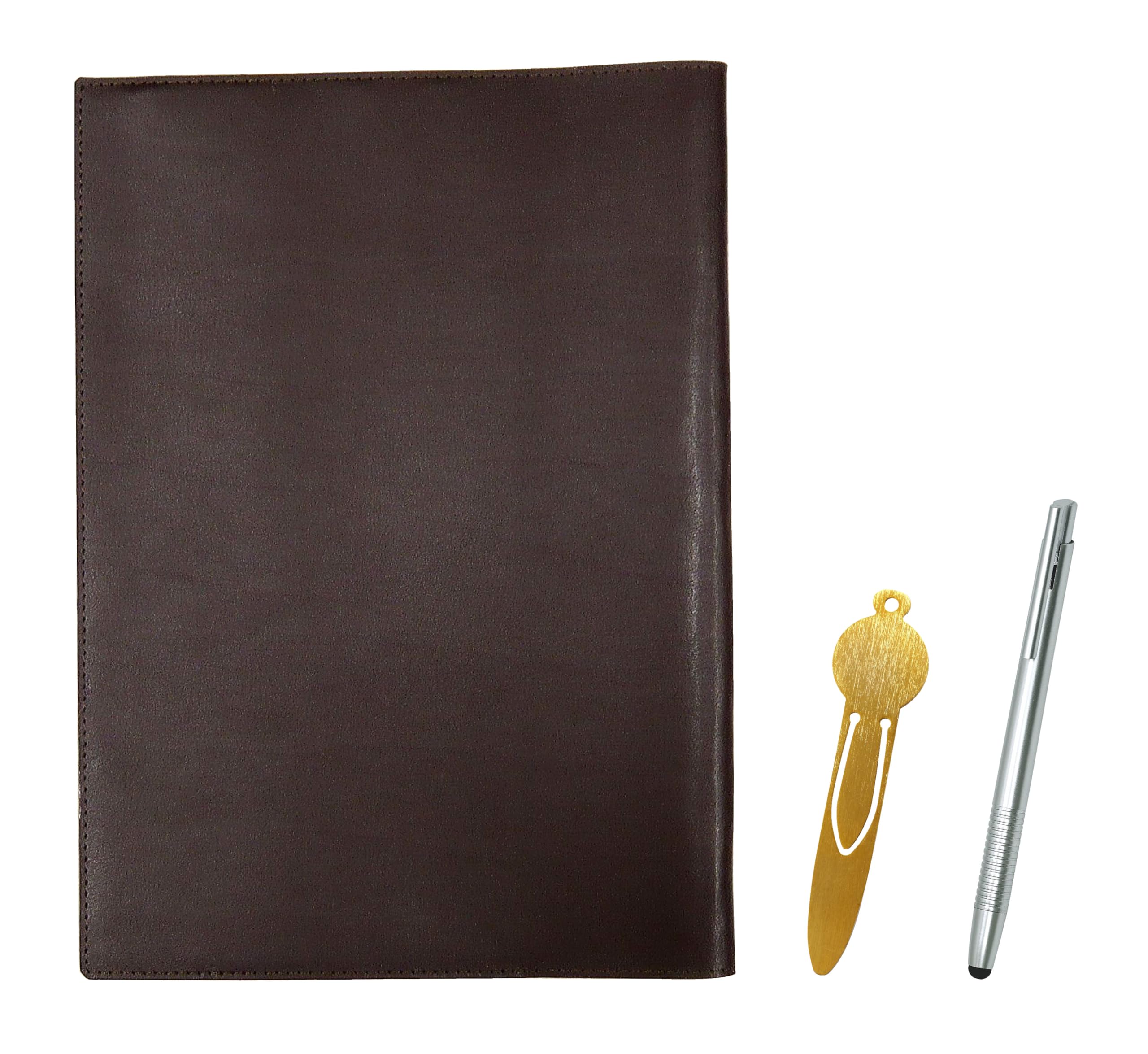 With metal recycled cowhide B5 book notebook cover smartphone type ballpoint pen set bookmark, & brown, touch/knock T23-NKK01-B5-005C-TP08
With metal recycled cowhide B5 book notebook cover smartphone type ballpoint pen set bookmark, & brown, touch/knock T23-NKK01-B5-005C-TP08