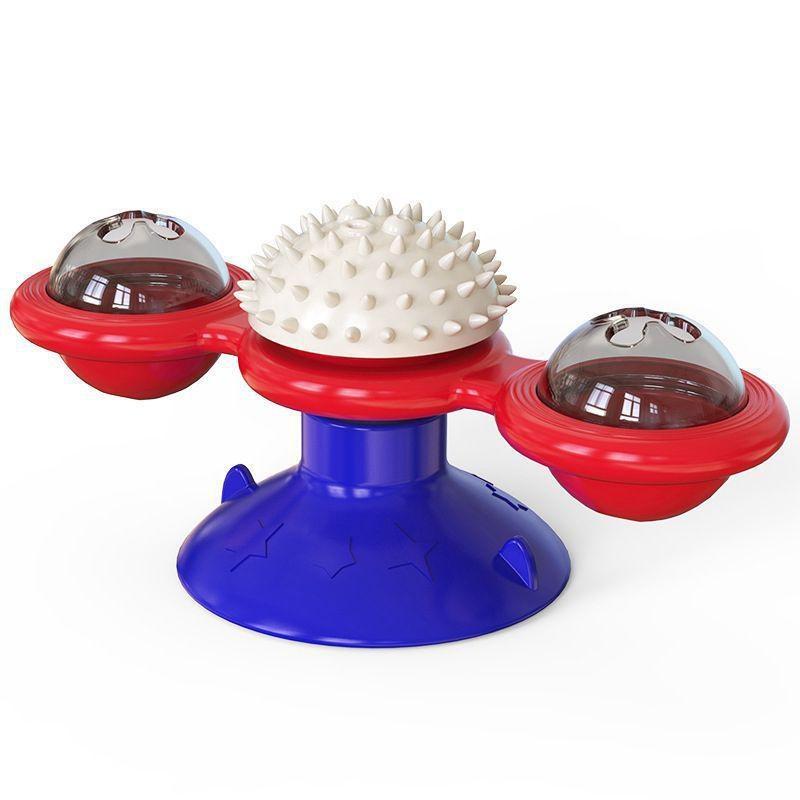 Cat Windmill Toy Funny Massage Rotatable Cat Toys with Catnip LED Ball Teeth Cleaning Pet Products
Cat Windmill Toy Funny Massage Rotatable Cat Toys with Catnip LED Ball Teeth Cleaning Pet Products