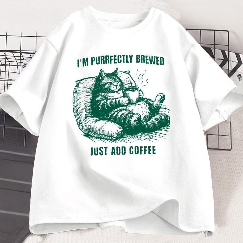 Retro Funny Cat Coffee Graphic T-Shirt Cat Lovers Retro Unisex WOMEN T Shirt Short Sleeved High-Quality Cotton Casual Neck Tees 4XL
Retro Funny Cat Coffee Graphic T-Shirt Cat Lovers Retro Unisex WOMEN T Shirt Short Sleeved High-Quality Cotton Casual Neck Tees 4XL