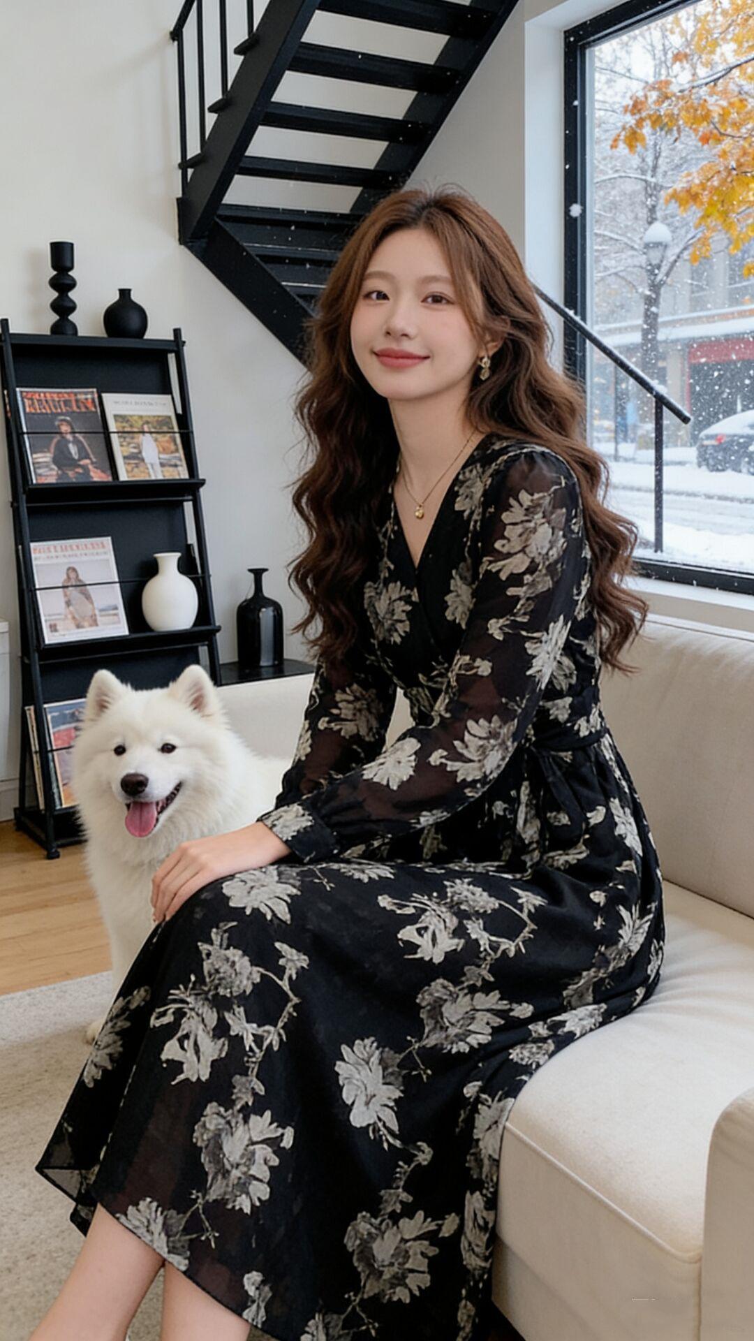 Spicy Bohemian V-Neck Slit Dress - Plus Size Long Sleeve Waist-Cinching Skirt XX-Large чорний
Spicy Bohemian V-Neck Slit Dress - Plus Size Long Sleeve Waist-Cinching Skirt XX-Large чорний
