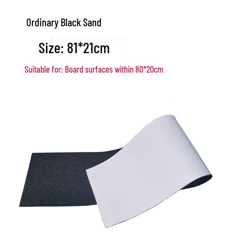 Double-Kick Waterproof Anti-Slip Black Skateboard and Longboard Grip Sandpaper.
Double-Kick Waterproof Anti-Slip Black Skateboard and Longboard Grip Sandpaper.