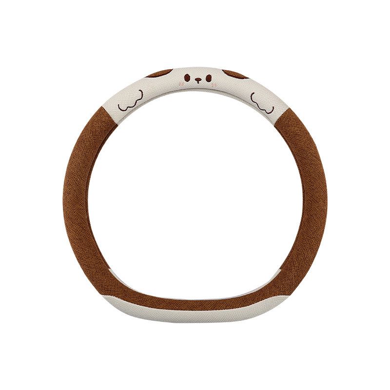 Suitable for Denza D9 N7 N8 X Special Car Steering Wheel Cover, Four-Season Cotton and Linen Anti-Slip Sweat-Absorbent Cartoon Steering Wheel Cover Sweet Puppy - Cocoa Coffee - D-Shape
Suitable for Denza D9 N7 N8 X Special Car Steering Wheel Cover, Four-Season Cotton and Linen Anti-Slip Sweat-Absorbent Cartoon Steering Wheel Cover Sweet Puppy - Cocoa Coffee - D-Shape