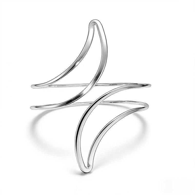 European-American Style Crescent Metal Hollow-Out Adjustable Arm Band Jewelry срібний
European-American Style Crescent Metal Hollow-Out Adjustable Arm Band Jewelry срібний