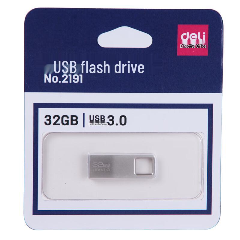 Deli 2191 High-Speed USB 3.0 Flash Drive 32GB
Deli 2191 High-Speed USB 3.0 Flash Drive 32GB