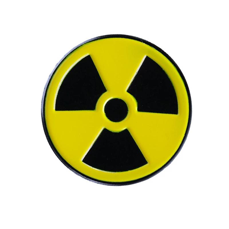 Radioactive Radiation Sign Enamel Pins Hazardous Chemical Element Warning Sign Brooches Lapel Badge Jewelry Gift For Friends
Radioactive Radiation Sign Enamel Pins Hazardous Chemical Element Warning Sign Brooches Lapel Badge Jewelry Gift For Friends